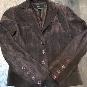 Brown Suede Leather Jacket